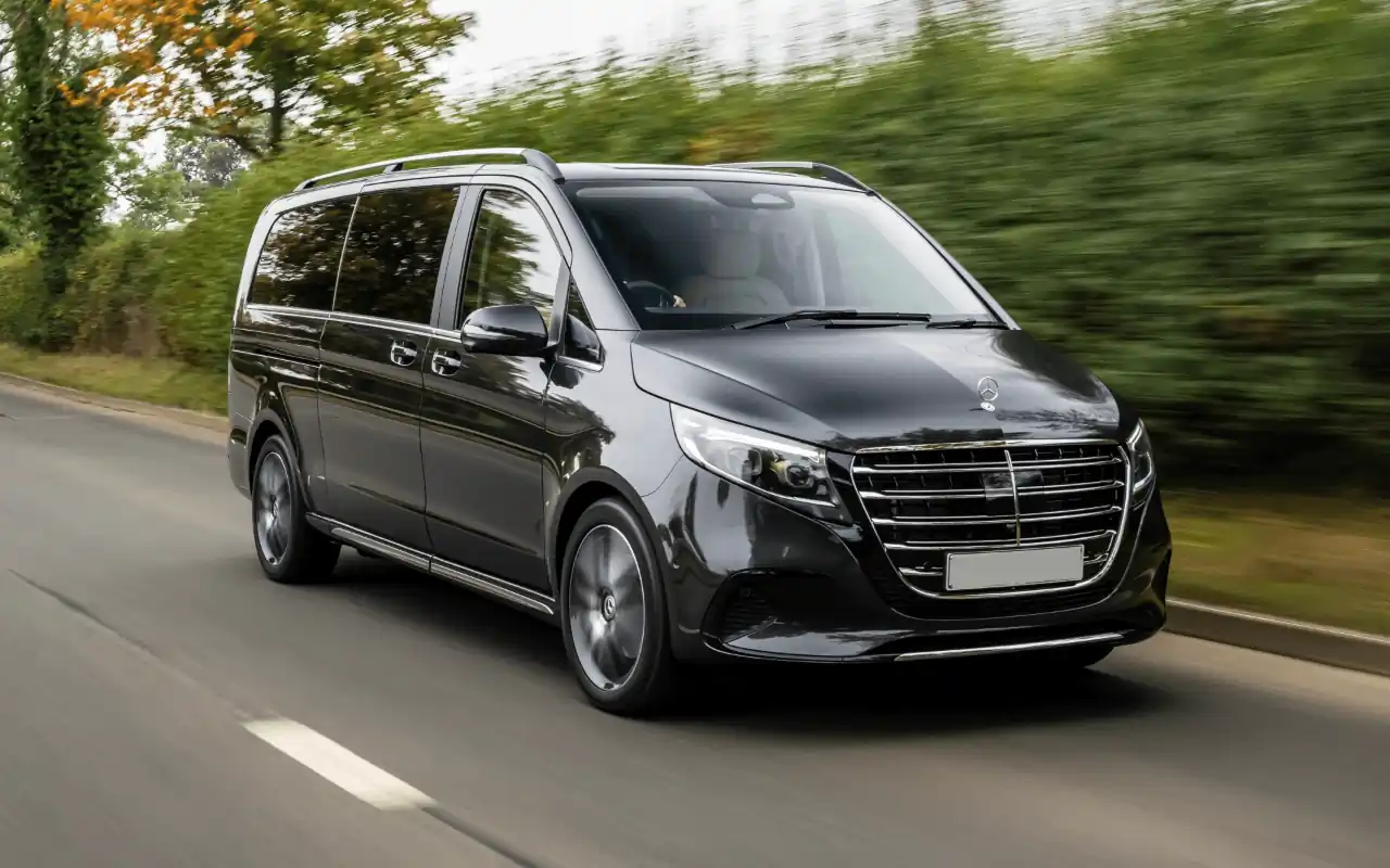 Luxury Mercedes-Benz V-Class private chauffeur service in Switzerland